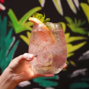 Gin Tónic Heredero c/ Pomelo, Albahaca y Pimienta Rosa